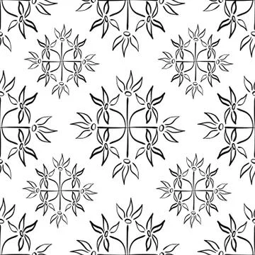 Natural abstract seamless pattern Stock Illustration