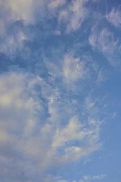Natural altocumulus cloud formation spreading across the vast expanse Stock Photos