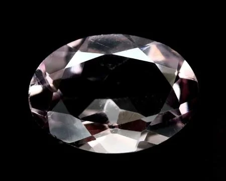Natural amethyst on black background Stock Photos