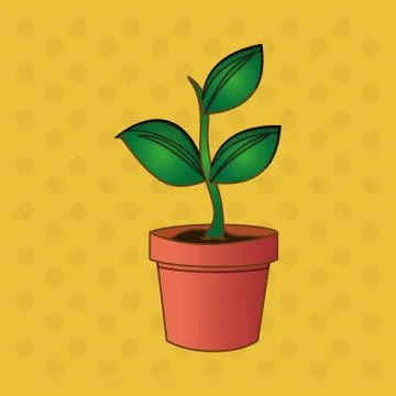 Natural and eco  design, vector illustration Stock Illustration