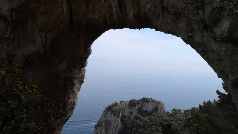 The Natural Arch - Capri Video stock 89708914