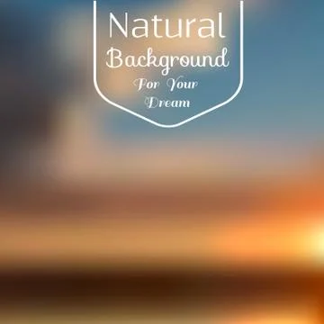 Natural background blur Stock Illustration