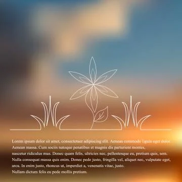 Natural background blur Stock Illustration