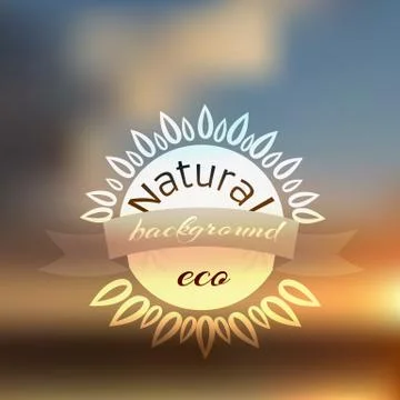 Natural background blur Stock Illustration