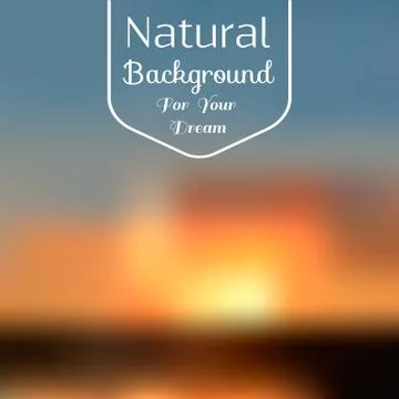 Natural background blur Stock Illustration