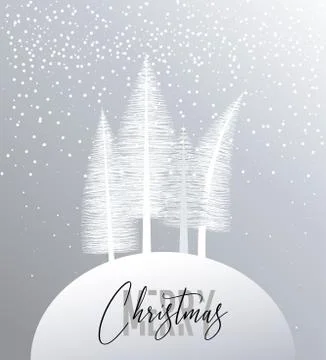 Natural background with christmas tree Stock Illustration