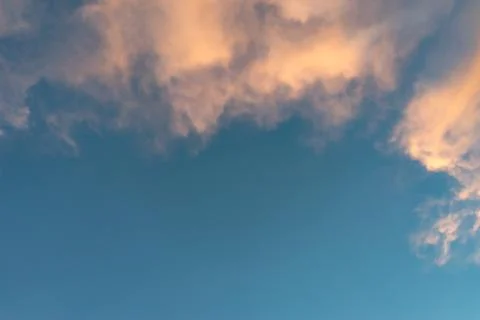 Natural background with clouds at sunset Stock Photos