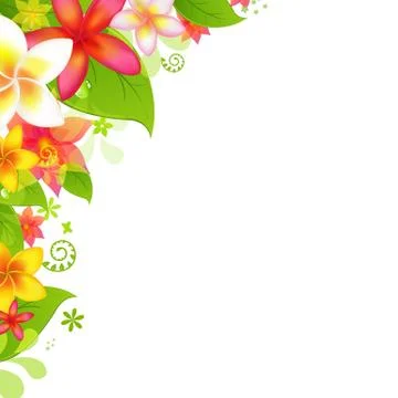 Natural background with flower Stock Illustration