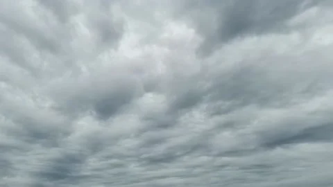 Natural background with grey clouds in the sky Video stock 139557138