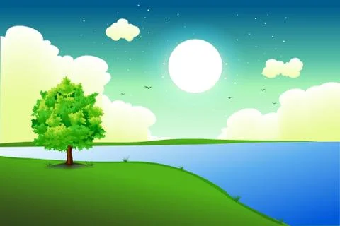 Natural background Illustrazione stock