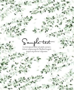 Natural background with leaves Stock Illustration