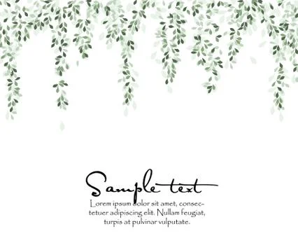 Natural background with leaves Stock Illustration