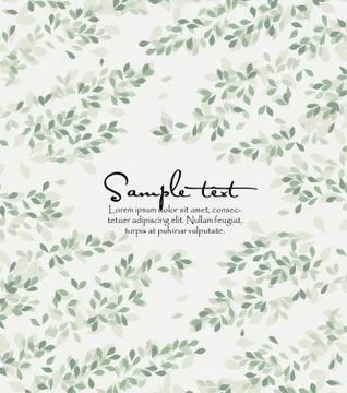 Natural background with leaves Illustrazione stock
