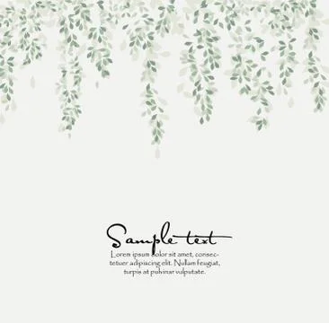 Natural background with leaves Stock Illustration