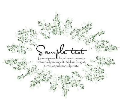 Natural background with leaves Stock Illustration