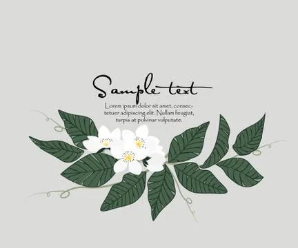 Natural background with leaves Stock Illustration