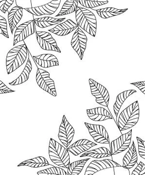 Natural background with leaves Stock Illustration