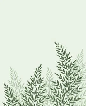 Natural background with leaves Stock Illustration