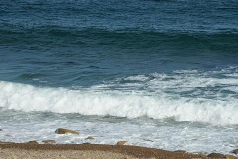 Natural background with sea surface. Stock Photos