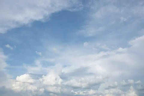 Natural background sky clouds Stock Photos