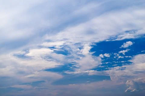 Natural background the sky with clouds Foto stock