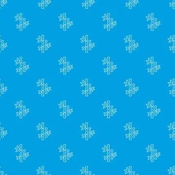 Natural bamboo pattern vector seamless blue イラスト素材