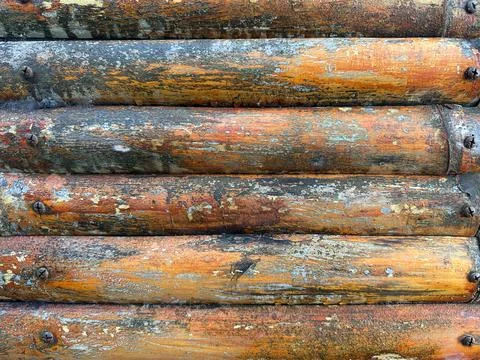 Natural Bamboo Wall Texture Stock Photos