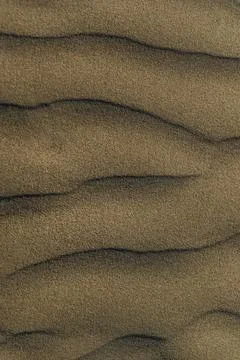Natural Beach Sand Texture with Wave-Like Patterns and Earth Tones Fotos de archivo