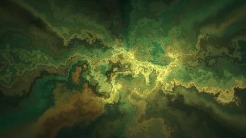 Natural beautiful marble turbulent pattern green yellow texture animation Stock Footage 83550591