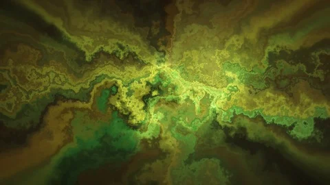 Natural beautiful marble turbulent pattern yellow green texture animation Stock Footage 83550874