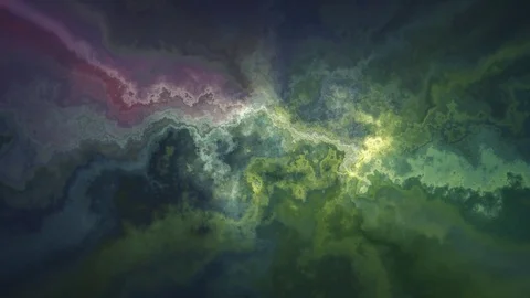 Natural beautiful marble turbulent pattern pink green texture animation Stock Footage 83578500