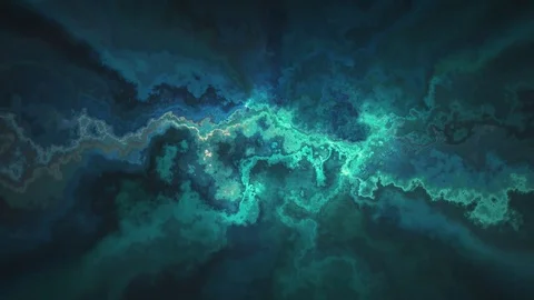 Natural beautiful marble turbulent pattern blue texture animation background - Video stock 83591939