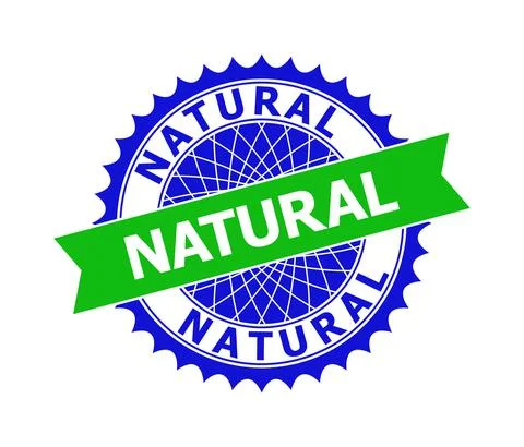 NATURAL Bicolor Clean Rosette Template for Stamp Seals Stock Illustration