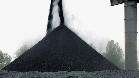Natural black coal Stock Footage 81699254