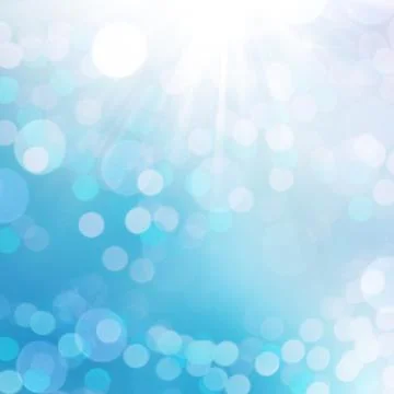 Natural blue background with selective focus, bokeh Stock Photos