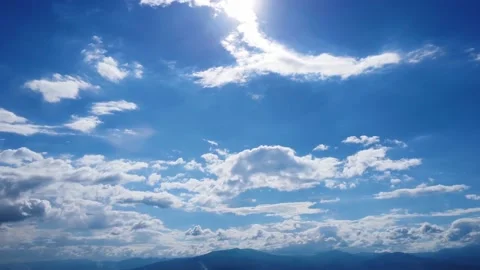 Natural blue sky with white clouds background. Stock-Footage 217859461