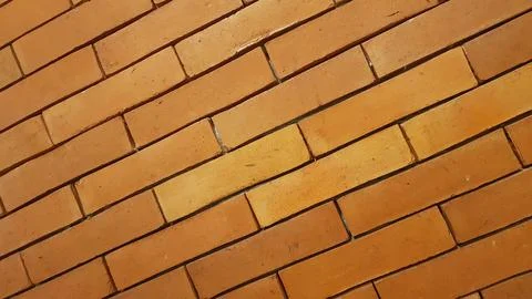 Natural brick wall pattern of red color, terracotta, Background Stock Photos