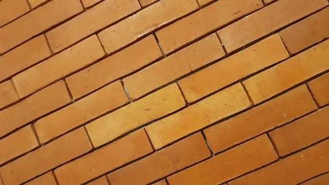 Natural brick wall pattern of red color, terracotta, Background Stock Photos