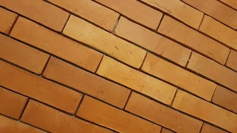 Natural brick wall pattern of red color, terracotta, Background Stock Photos