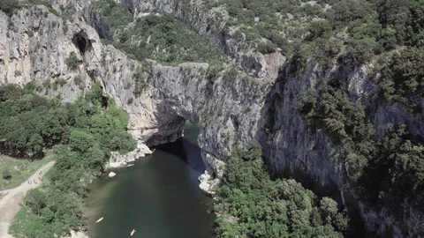 Natural bridge Pont d'Arc 스톡 동영상 86644255