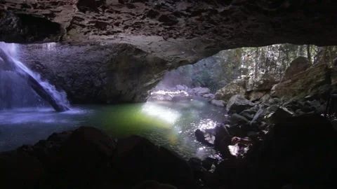 Natural Bridge Springbrook 2 Stock Footage 154385856