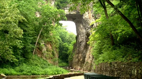 Natural bridge time lapse Stock Footage 509695