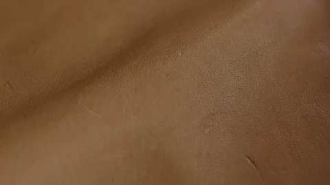 Natural brown leather texture background. Abstract vintage cow skin backdrop  Stock Footage 84721261