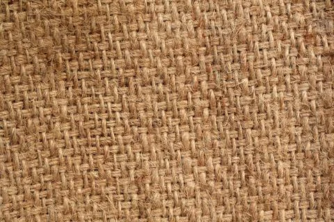 Natural Burlap Fabric Texture Background Stock Photos