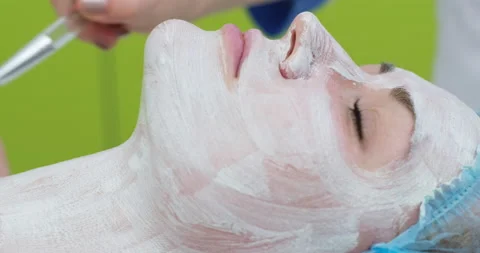 Natural clay mask Video stock 153479003