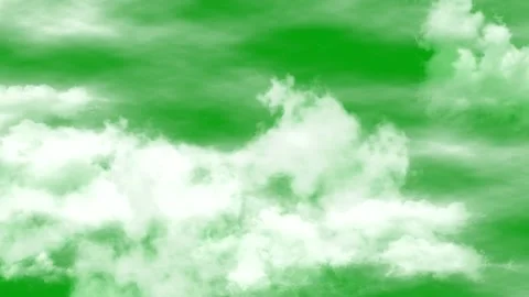 Natural clouds in 3D movement with 4K resolution on green screen background Stock Footage 288013764