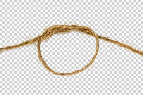 Natural coarse rope loop rustic fiber texture close up macro 库存照片