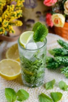 Natural cold drinks Stock Photos