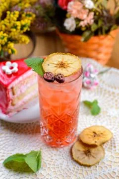 Natural cold drinks Stock Photos