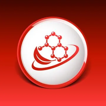 Natural components icon molecule illustration science nature Stock Illustration